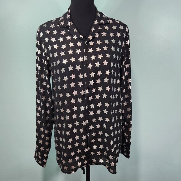 Zara Star Print Long Sleeve Button-Down Blouse Small
Lot I - Picture 1 of 7